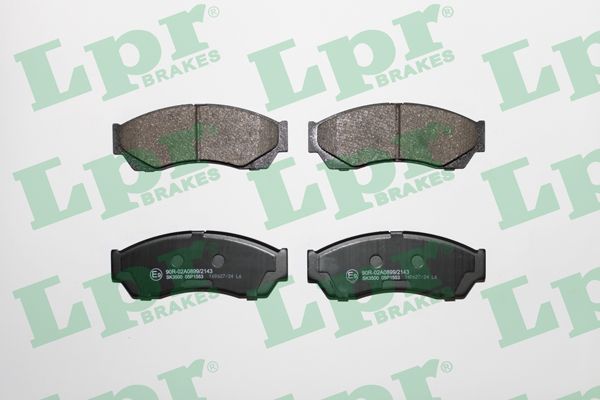 LPR Комплект тормозных колодок, дисковый тормоз 05P1553
