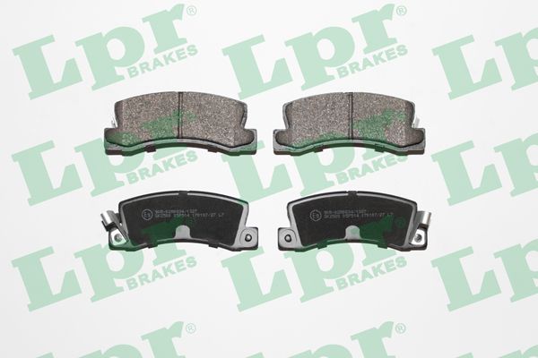 LPR Комплект тормозных колодок, дисковый тормоз 05P514