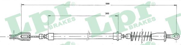LPR Тросик, cтояночный тормоз C0805B