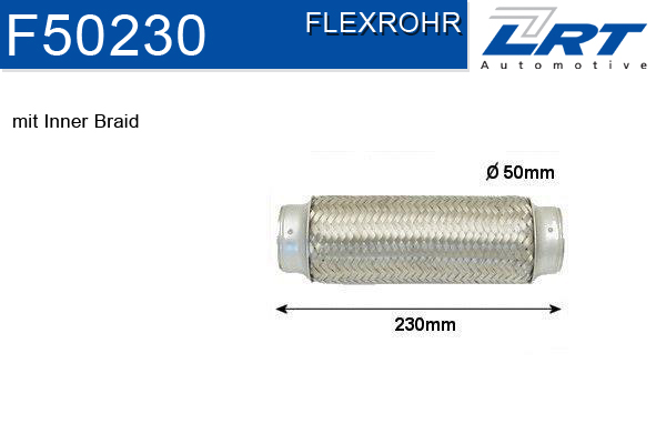 LRT Гофрированная труба, выхлопная система F50230