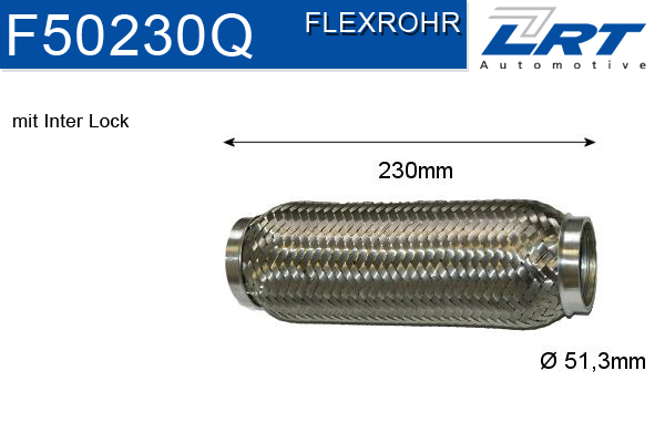 LRT Гофрированная труба, выхлопная система F50230Q