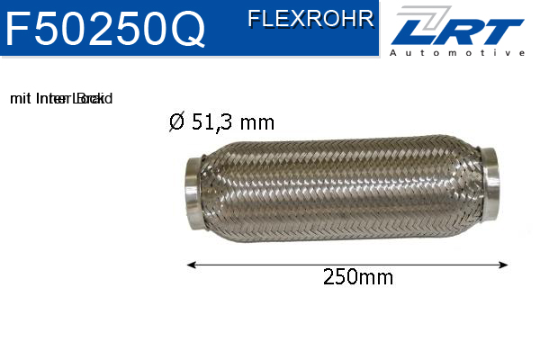 LRT Гофрированная труба, выхлопная система F50250Q