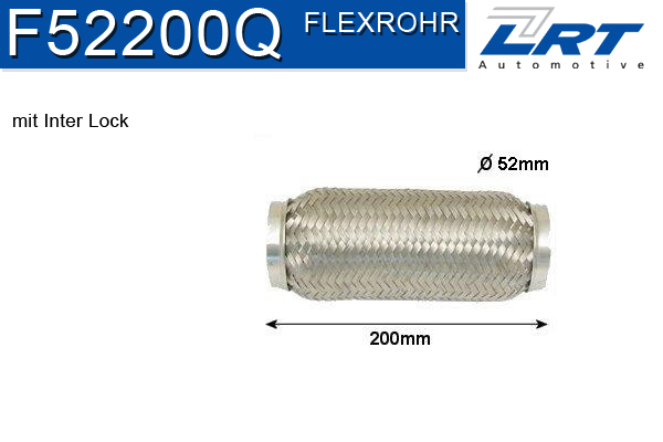 LRT Гофрированная труба, выхлопная система F52200Q