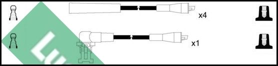 LUCAS Комплект проводов зажигания LUC4101
