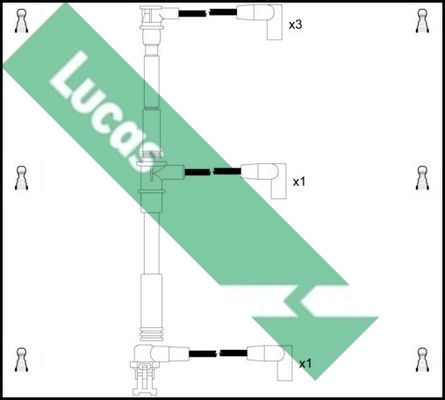 LUCAS Комплект проводов зажигания LUC4110