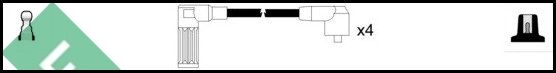 LUCAS Комплект проводов зажигания LUC4200