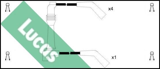 LUCAS Комплект проводов зажигания LUC4224