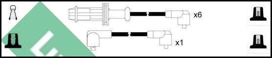 LUCAS Комплект проводов зажигания LUC4227