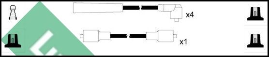 LUCAS Комплект проводов зажигания LUC4287