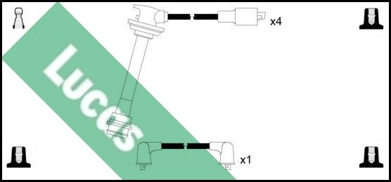 LUCAS Комплект проводов зажигания LUC4304