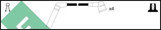 LUCAS Комплект проводов зажигания LUC4453