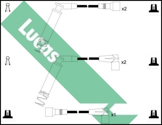 LUCAS Комплект проводов зажигания LUC4498