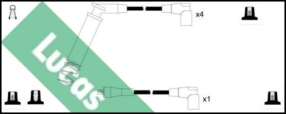 LUCAS Комплект проводов зажигания LUC4500