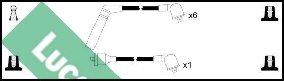LUCAS Комплект проводов зажигания LUC4543