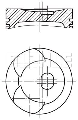 MAHLE Поршень 001 87 00