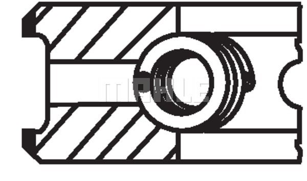 MAHLE Kolvirõngakomplekt 001 87 V0