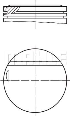 MAHLE Поршень 002 16 00