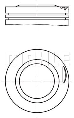 MAHLE Поршень 002 25 00