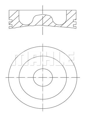 MAHLE Поршень 005 28 00