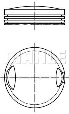 MAHLE Поршень 009 19 02