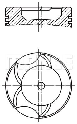 MAHLE Поршень 014 65 02