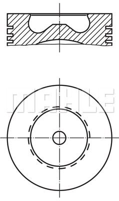 MAHLE Поршень 015 81 02