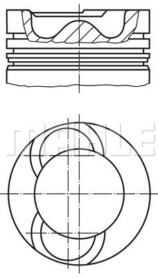 MAHLE Поршень 028 09 00