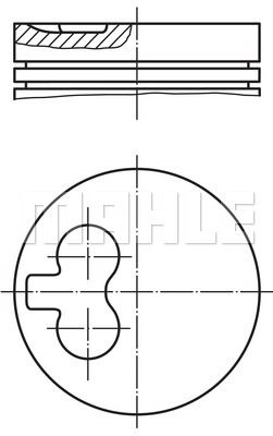 MAHLE Поршень 029 96 02