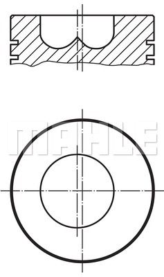 MAHLE Поршень 043 19 00