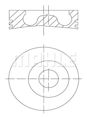 MAHLE Поршень 043 94 00