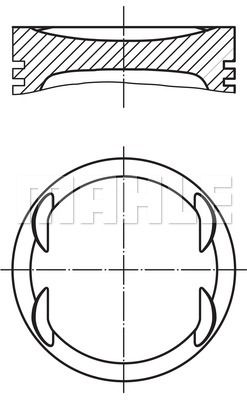 MAHLE Поршень 083 08 01