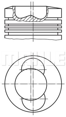 MAHLE Поршень 099 01 02