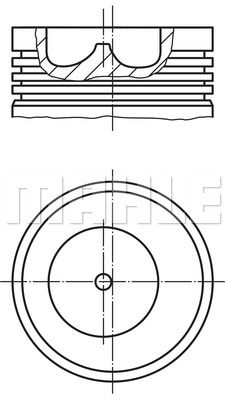 MAHLE Поршень 151 55 00