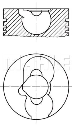 MAHLE Поршень 228 29 00