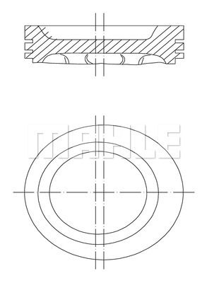 MAHLE Поршень 229 43 00