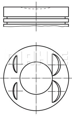 MAHLE Поршень 503 87 00