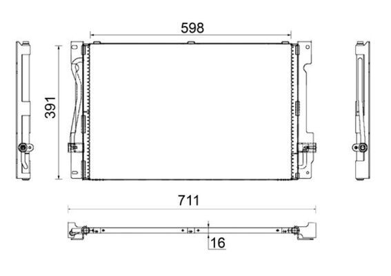 MAHLE Конденсатор, кондиционер AC 173 000S