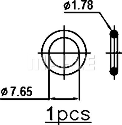 MAHLE Конденсатор, кондиционер AC 2 001S