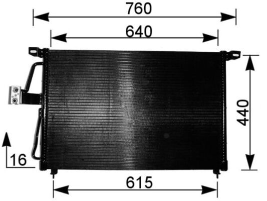 MAHLE Kondensaator,kliimaseade AC 224 000S