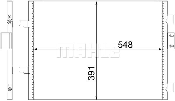 MAHLE Kondensaator,kliimaseade AC 313 000S