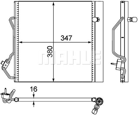 MAHLE Kondensaator,kliimaseade AC 451 000P