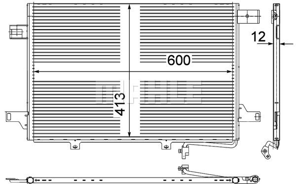 MAHLE Kondensaator,kliimaseade AC 452 000P