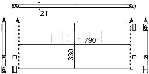 MAHLE Kondensaator,kliimaseade AC 532 000P