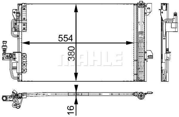 MAHLE Kondensaator,kliimaseade AC 665 000S