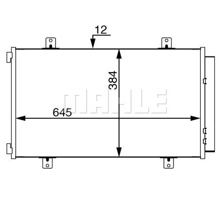 MAHLE Kondensaator,kliimaseade AC 70 000S