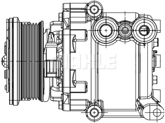 MAHLE Компрессор, кондиционер ACP 1355 000P