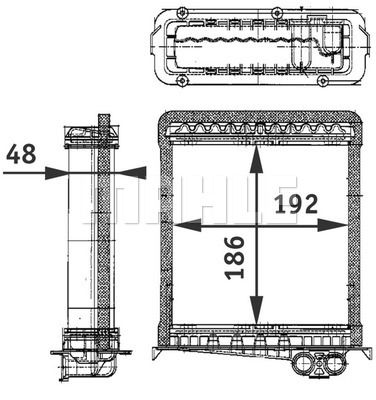 MAHLE Soojusvaheti,salongiküte AH 106 000P