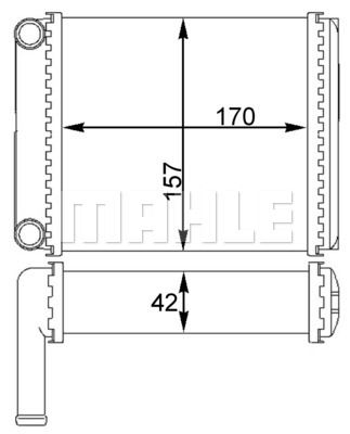 MAHLE Soojusvaheti,salongiküte AH 128 000S