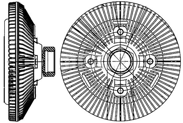 MAHLE Сцепление, вентилятор радиатора CFC 209 000P