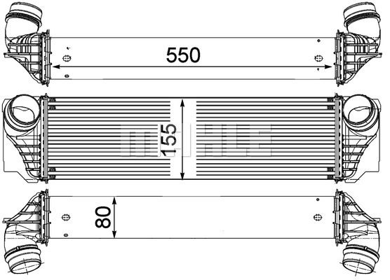 MAHLE Kompressoriõhu radiaator CI 183 000P